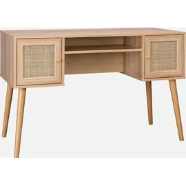 sweeek - Schreibtisch mit Holzdekor, 2 Türen
