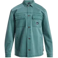 QUIKSILVER Mohab Washed Twill Langarmhemd - Trekking Green -