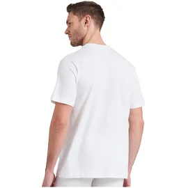 SCHIESSER Herren American T-Shirt 2er Pack - 1/2 Arm, Unterhemd, Rundhals, Weiß S