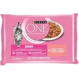 Purina - one Junior Lachs Katzennassfutter 4 x 85 g Nassfutter