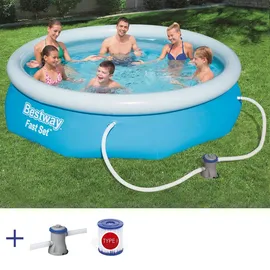 BESTWAY Fast Set Pool 305 x 76 cm inkl. Filterpumpe
