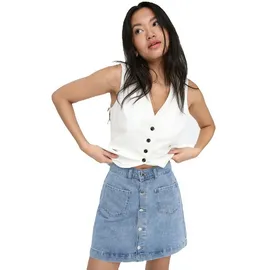 Only Jeansrock Damen Blau 40