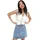 Only Jeansrock Damen Blau 40