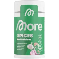 MORE Not Spices, Knobilicious, 130 g, Würzende Mischung mit Kräutern, Knoblauch und Salz