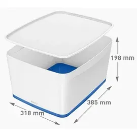 Leitz MyBox Aufbewahrungsbox 38,5 x 31,8 x 19,8 cm 1-tlg. blau/weiß