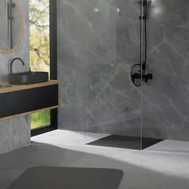 luxebath Duschwanne 80x80 cm Ablaufgarnitur