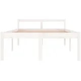 furnicato Bett Seniorenbett Weiß 120x190 cm Massivholz Kiefer (1-tlg) weiß
