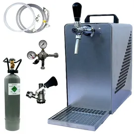 BieTal Bierzapfanlage Bierkühler BieTal® Bier Zapfanlage 30 Liter/h - SET Typ S Korb 2 Kg CO2