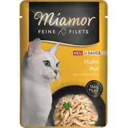 Miamor Feine Filets Nassfutter Katze Adult in Sauce 24x100 g Huhn