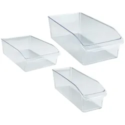 WENKO Kühlschrank Organizer hoher Rand, 3er Set