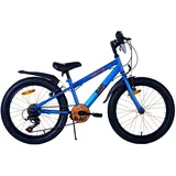 Volare NERF Kinderfahrrad für Jungen - 20 Zoll - Satin Blau - 6 Gang - Blau