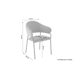 byLIVING Stuhl 2er-Set ¦ grün ¦ Maße cm B: 60 H: 86