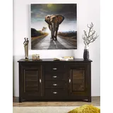 Home Affaire Sideboard »Rauna«, Kommode, B/T/H: 150/37/84 cm, braun