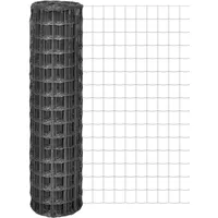 vidaXL Eurozaun Stahl 10 x 1,5 m Grau
