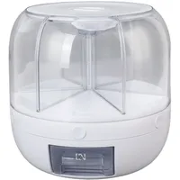 Drehbarer, Transparenter Getreidebehälter Mit 6 Fächern, Reisspender, Küchenbehälter 6 Kg