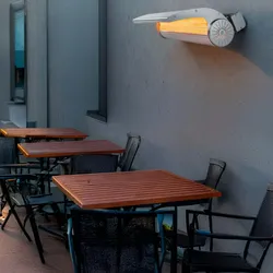 MPC ESTEPONA 2000W Reflektierende Heizung mit Fernbedienung, ausgezeichneter wandmontierter Wärmediffusor, geschützt gegen Wasserstrahlen IP65.