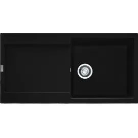 Franke MARIS MRG 611-100 Einbauspüle / Fraganit / Onyx / Reversibel / Druckknopf / 60 cm - Schwarz