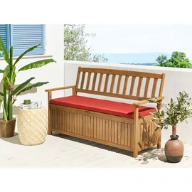 Beliani Bankauflage 148 x 45 x 5 cm rot 1 St.