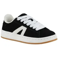 Stiefelparadies Damen Sneaker Low in Schwarz