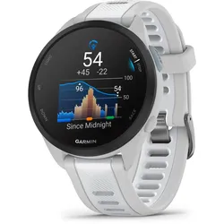 Smartwatch GARMIN "Forerunner 165", grau (dunstgrau, steinweiß), Smartwatches, smarte Laufuhr, Garmin Coach, Tracknavigation, Wettkampfkalender