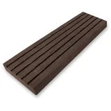 WPC Profi Terrassendielen Muster Abschlussleiste Flachleiste chocolate braun, (1-St)