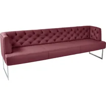 K+W Komfort & Wohnen »Creso«, im modernen Chesterfield-Look, Füße in Edelstahl-Optik rubin, 62440660-0 B/H/T: 202 cm x 83 cm x 67 cm