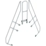 MUNK zweiter Handlauf Aluminium-Überstieg stationär/fahrbar 60° 6 Stufen
