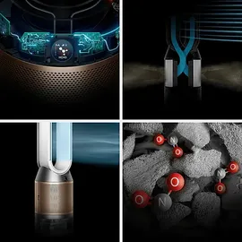 Dyson PH05 Purifier Humidify+Cool PH2 De-Nox Luftbefeuchter/Luftreiniger weiß/silber (545007-01)