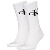 stichd b.v. Calvin Klein Herren Socken Monogram 2er Pack - weiß