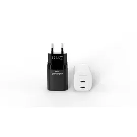 CubeNest PD Adaptér GaN 35W S2D1 - černáPD 3.0, 2*USB-C GaN Adaptér Fast Charger - Schwarz