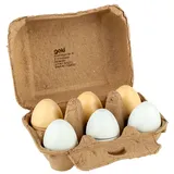 GoKi Eier mit Klettverbindung in Eierpappe, 6 Stück