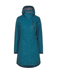 KILLTEC Damen Parka Funktionsparka mit abzippbarer Kapuze KOW 165 WMN PRK wasserdicht, Winddicht, atmungsaktiv 00834-petrol 38
