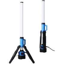 LEDINO LED Arbeits-Säule 360° Hybrid inkl. Adapter für 18V Akkus, 6.500 lm, 60 W