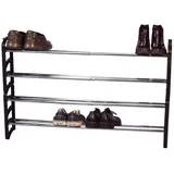 moebel-direkt-online möbel direkt online Schuhregal 2er-Set "Dean" schwarz/chromfarben