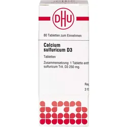 CALCIUM SULFURICUM D 3 Tabletten 80 St.