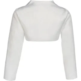 happy girls Bolero aus Satin mit offener Vorderseite, Offwhite, 146