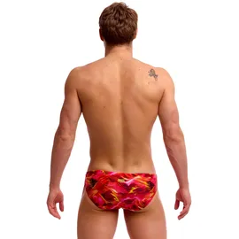 Funky Trunks Classic Brief Saucy Sonar Rot S