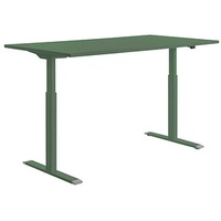 TOPSTAR E-Table elektrisch höhenverstellbarer Schreibtisch mintgrün rechteckig, T-Fuß-Gestell grün 160,0 x 80,0 cm