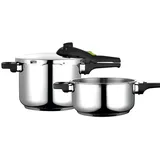 Fagor Edelstahl 18/10, Alle Herdarten, Thermo-Diffusor-Boden, 2 Druckstufen, 5 Sicherheitssysteme 78513