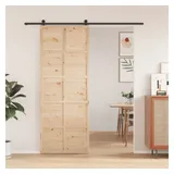 vidaXL Scheunentür 80x208 cm Massivholz Kiefer