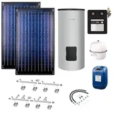 Buderus Logaplus S2 - 2 Kollektoren (4,74m2) SKN4.0-s mit Solarspeicher Logalux SM300 silber 7739618383
