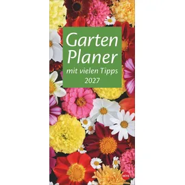 Heye Gartenplaner 2027: Wandplaner mit 12 wunderschönen Naturfotos. Farbenprächtiger Foto-Kalender zum Eintragen. Praktischer Terminkalender für die Wand. 16 x 34,7 cm.