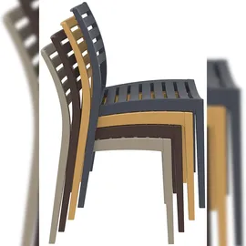 CLP Ares Gartenstuhl 48 x 58 x 82 cm weiß