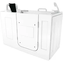 AcquaVapore S07WP-A-R Sitzwanne Badewanne mit Tür 76 x 140 cm
