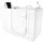 AcquaVapore S07WP-A-R Sitzwanne Badewanne mit Tür 76 x 140 cm