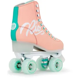 Rio Roller Script Retro Rollschuhe Disco Roller pfirsich peach/green, 39.5