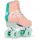 Rio Roller Script Retro Rollschuhe Disco Roller pfirsich peach/green, 39.5