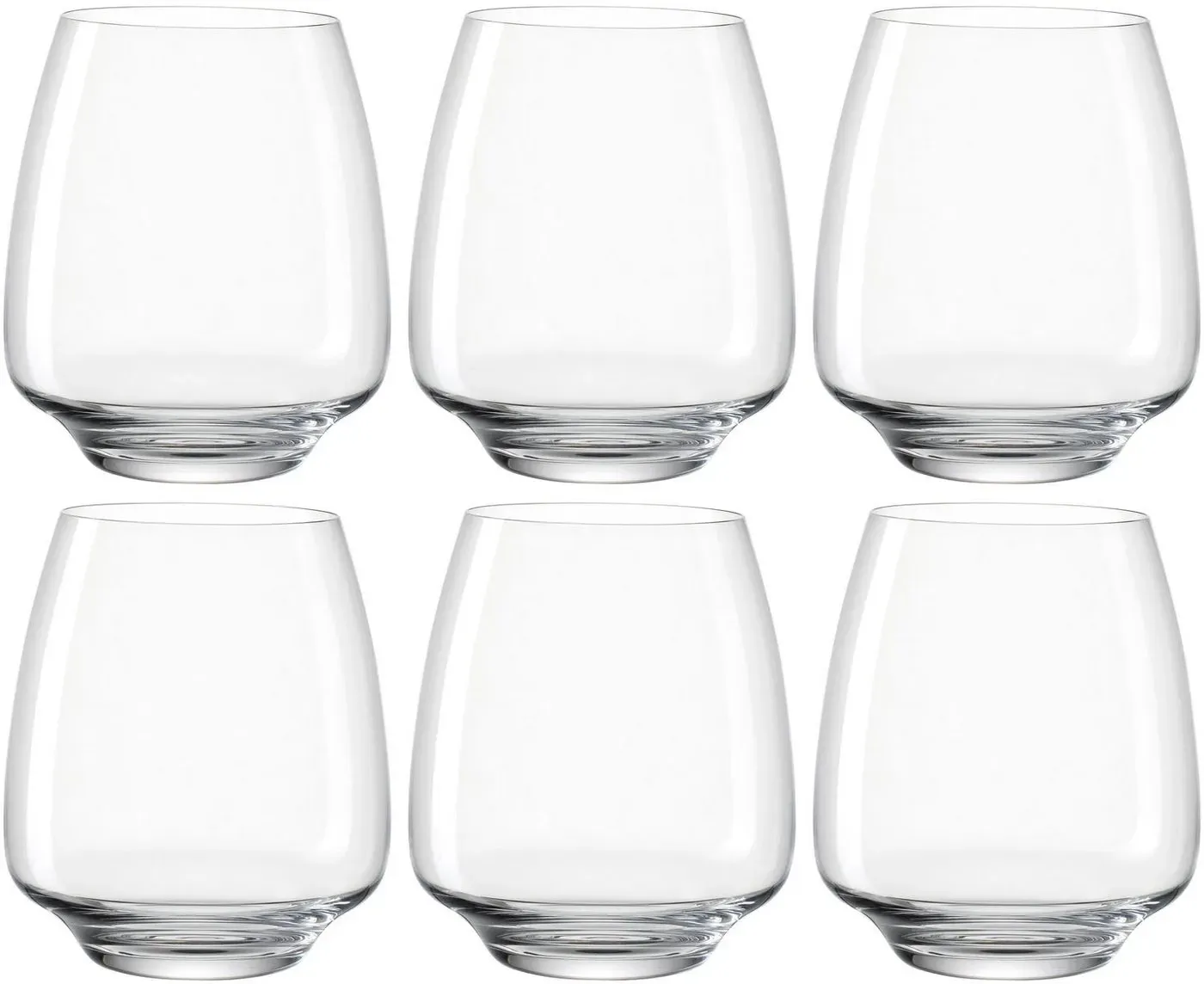 Preisvergleich Produktbild LEONARDO Whiskyglas Trinkglas, CESTI, 460 ml, 6er-Set, Kristallglas, Whiskybecher, spülmaschinengeeignet weiß