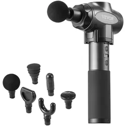 VEVOR Massagepistole Percussion-Muskelmassagegerät 9 Geschwindigkeiten 6 Köpfe