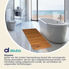 DEUBA Badteppich Stab Braun 80 x 50 cm